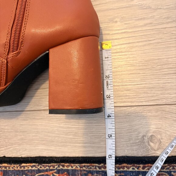 Heeled Mid-Calf Boots - Picture 8 of 8